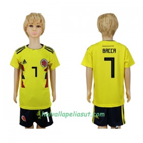 Jalkapallo Pelipaidat Kolumbia Bacca 7 Lasten World Cup 2018 Kotipaita